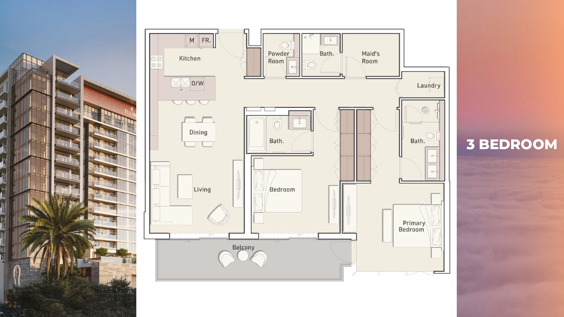 3 BR - Type A